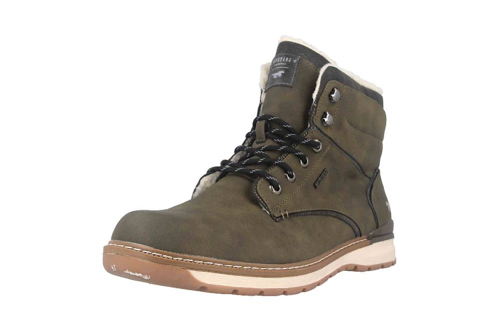 Mustang Shoes Boots in Übergrößen Grün 4141-604-770 große Herrenschuhe Neueste Mode