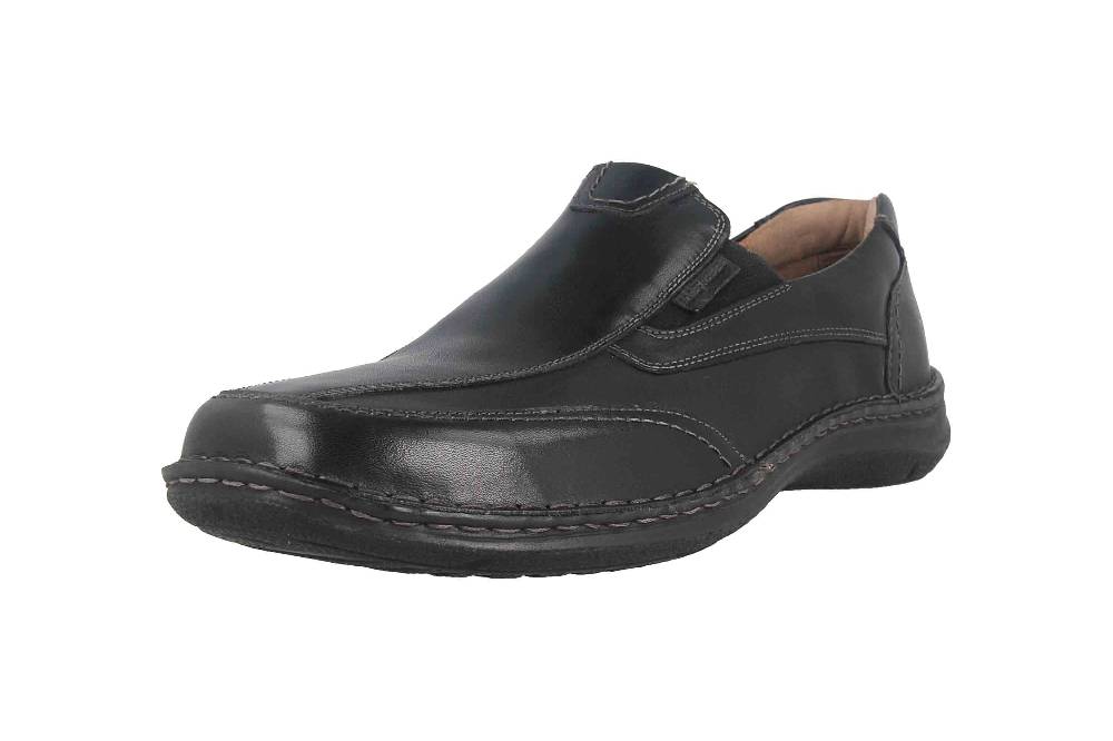 Josef Seibel Anvers 67 Halbschuhe in Übergrößen Schwarz 43621 859 100 große Herrenschuhe Große Rabatte