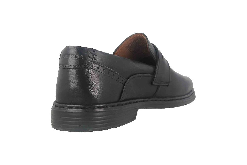 Josef Seibel Alastair 15 Slipper in Übergrößen Schwarz 42815 859 100 große Herrenschuhe Räumungsverkauf