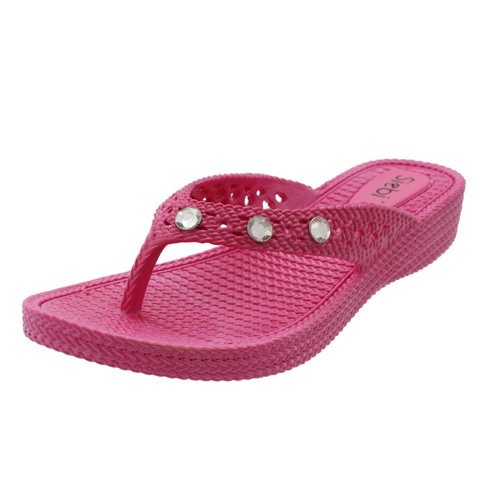 Beachandstreet Siebi's Poolschuhe Frauen - Rab - in Flechtoptik und knalligem Pink - fällt klein aus 50% Rabatt für begrenzte Zeit
