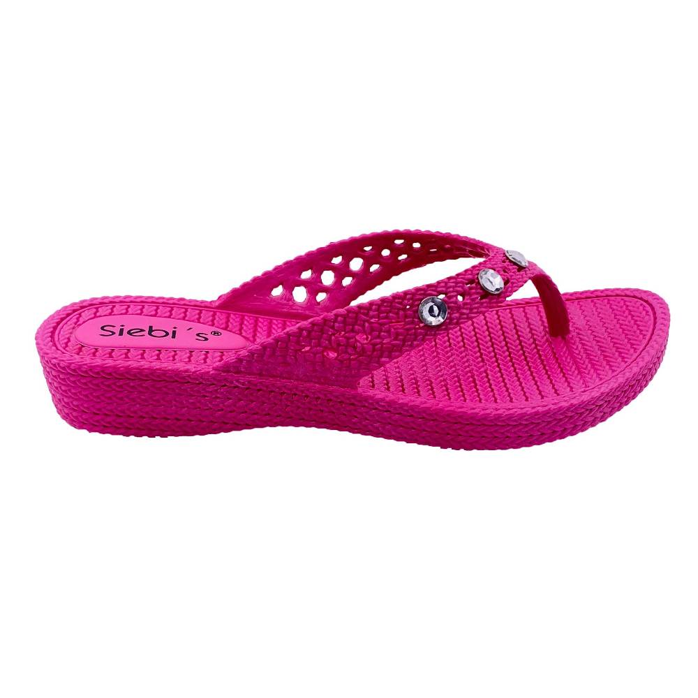 Beachandstreet Siebi's Poolschuhe Frauen - Rab - in Flechtoptik und knalligem Pink - fällt klein aus 50% Rabatt für begrenzte Zeit