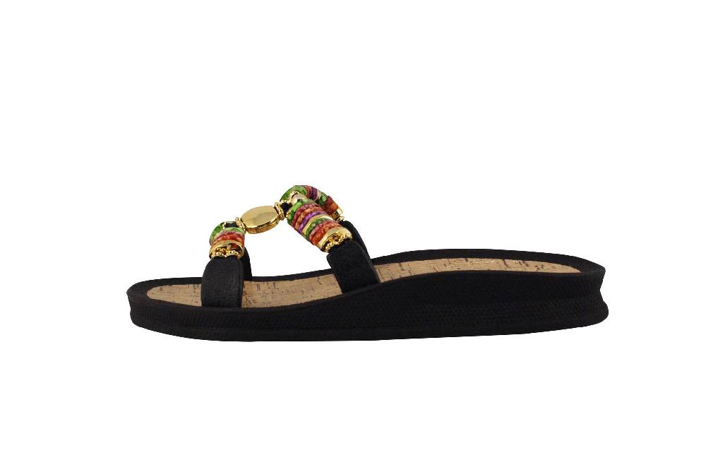 Beachandstreet Badeschuhe Damen • Rhodos • Badepantolette für Frauen mit H-Oberteil Fabrikverkauf