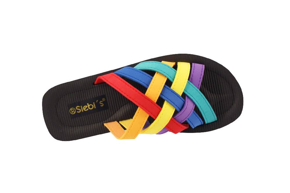 Beachandstreet Badeschuhe Damen • Beach multi • leichte Badepantolette • fällt klein aus • Größe 37 Versandkostenfrei