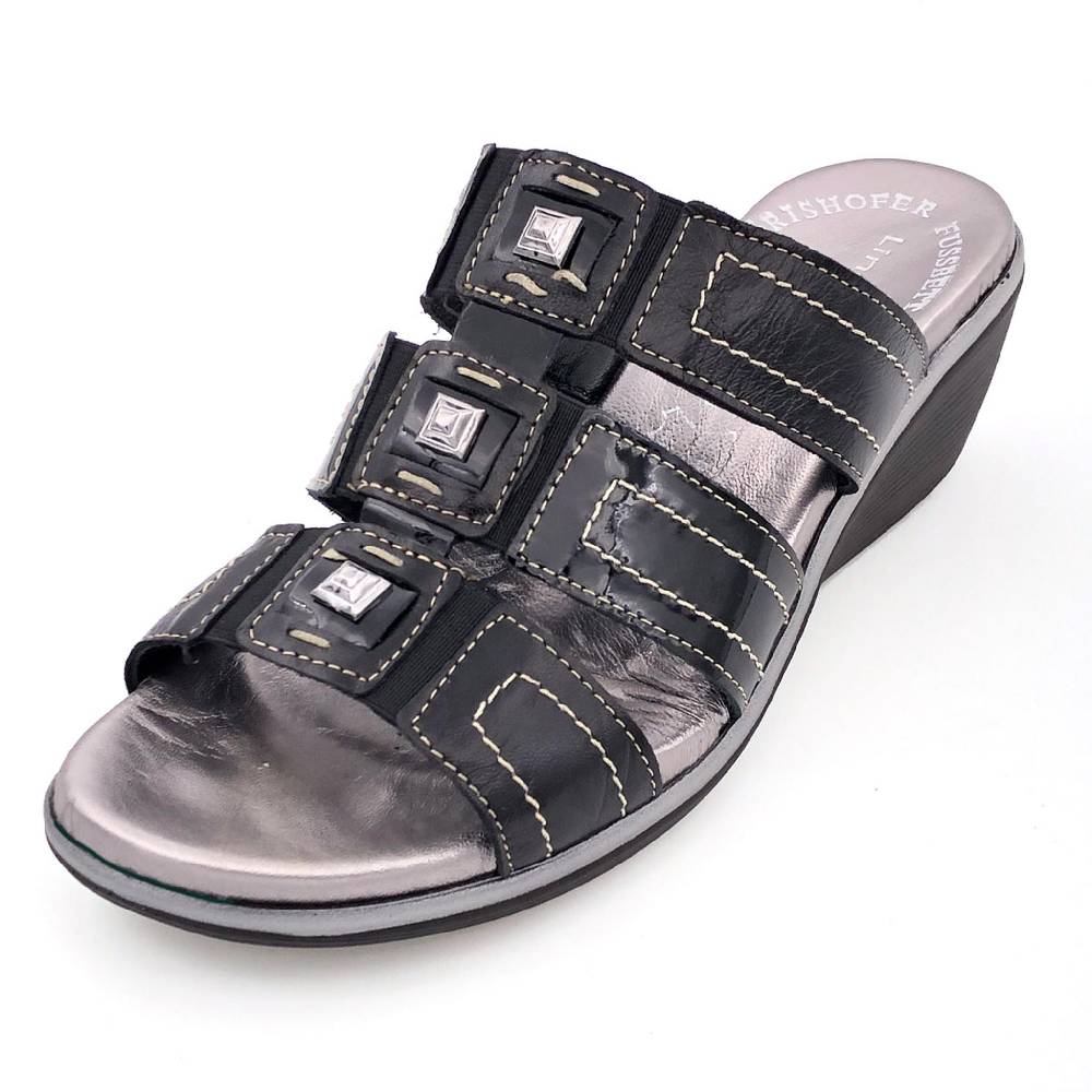 Beachandstreet Modische Fussbettsandale "Greta F" - made in Italy Saisonschlussverkauf