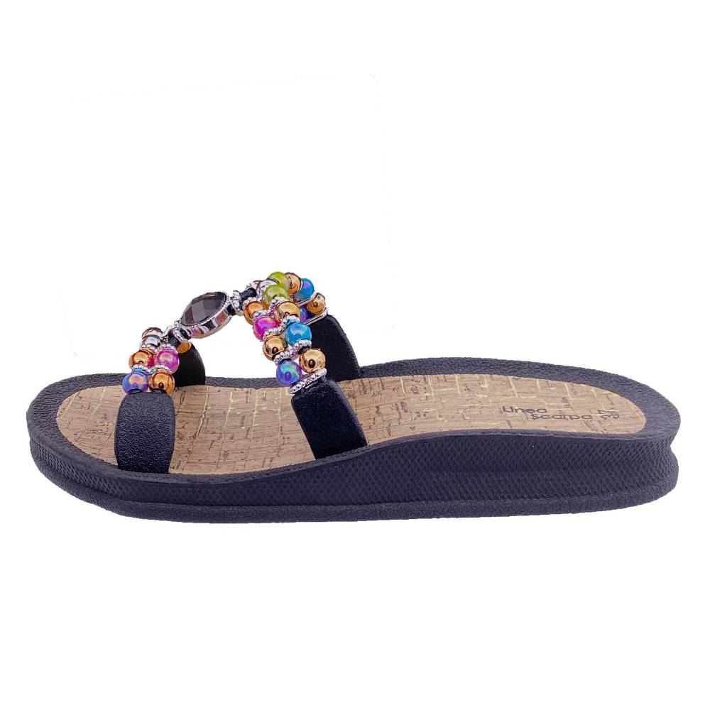 Beachandstreet Linea Scarpa Badeschuhe Damen • Syros • halluxfreundliche Badepantolette mit rutschhemmender Sohle Räumungsverkauf