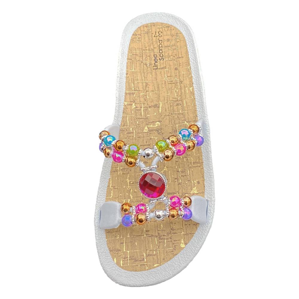 Beachandstreet Linea Scarpa Badeschuhe Damen • Syros • halluxfreundliche Badepantolette mit rutschhemmender Sohle Räumungsverkauf