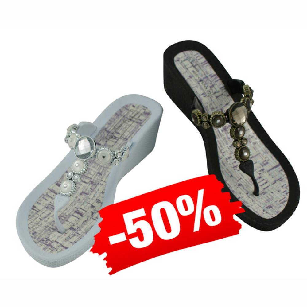 Beachandstreet Poolschuhe • Siena • Badeschuhe Damen mit Keilabsatz Nur noch ein Tag übrig