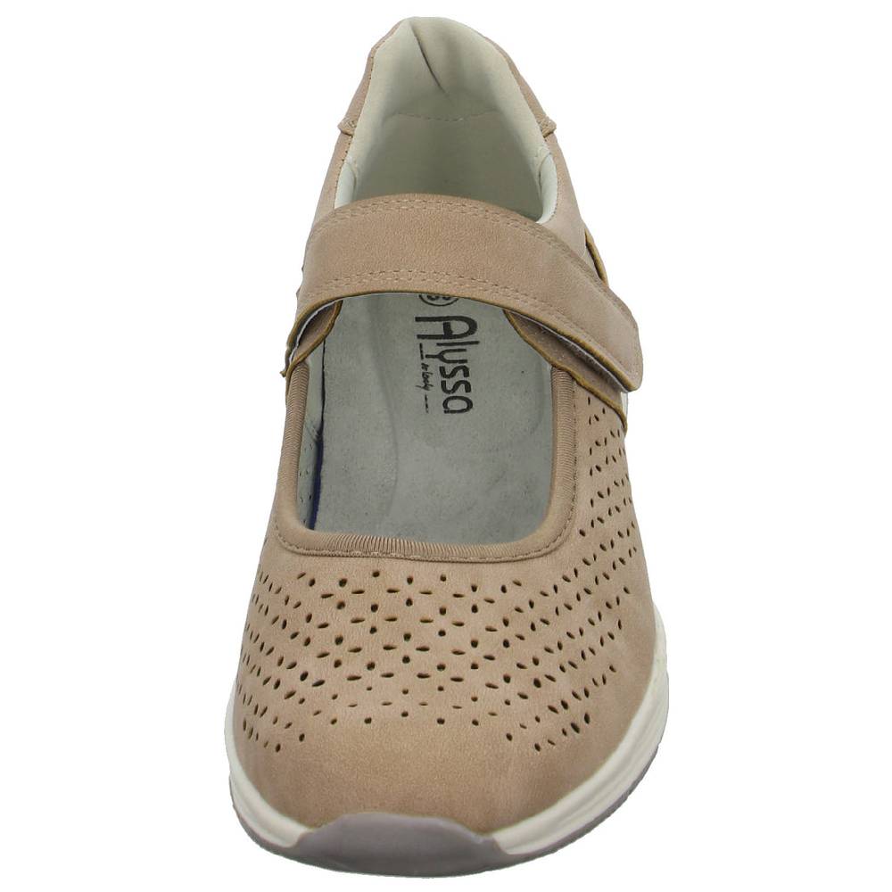 Alyssa Slipper/Kletthalbschuh luftdurchlässig (durchbrochenes/geflochtenes Obermaterial) Bis zu 60% Rabatt