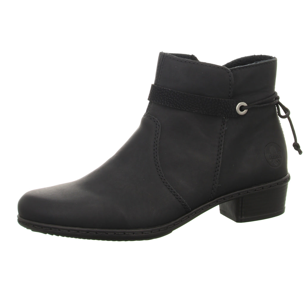 Rieker Schlupf-/Reißverschlußstiefelette Warmfutter ab 35mm Absatz Kostenloser Versand