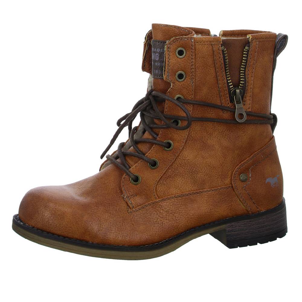 MUSTANG Schnürstiefelette Warmfutter bis 35mm Absatz (casual) Fabrikpreis