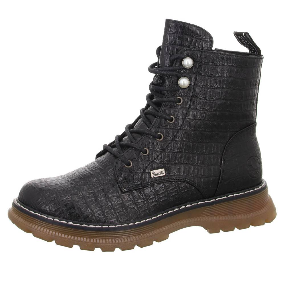 Rieker Schnürstiefelette Warmfutter bis 35mm Absatz (casual) Rabatt