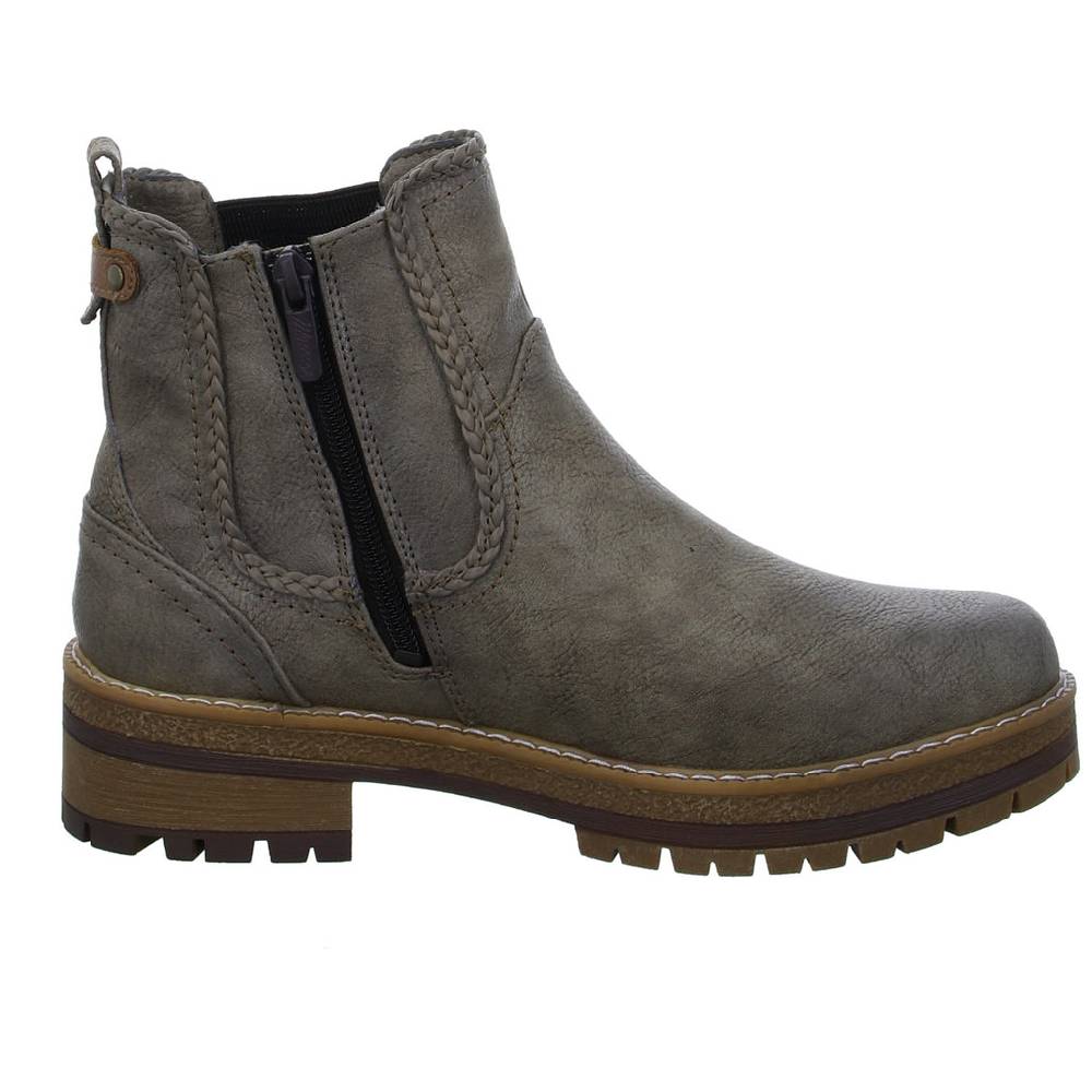 MUSTANG Schlupf-/Reißverschlußstiefelette Warmfutter bis 35mm Absatz (casual) Preisnachlass