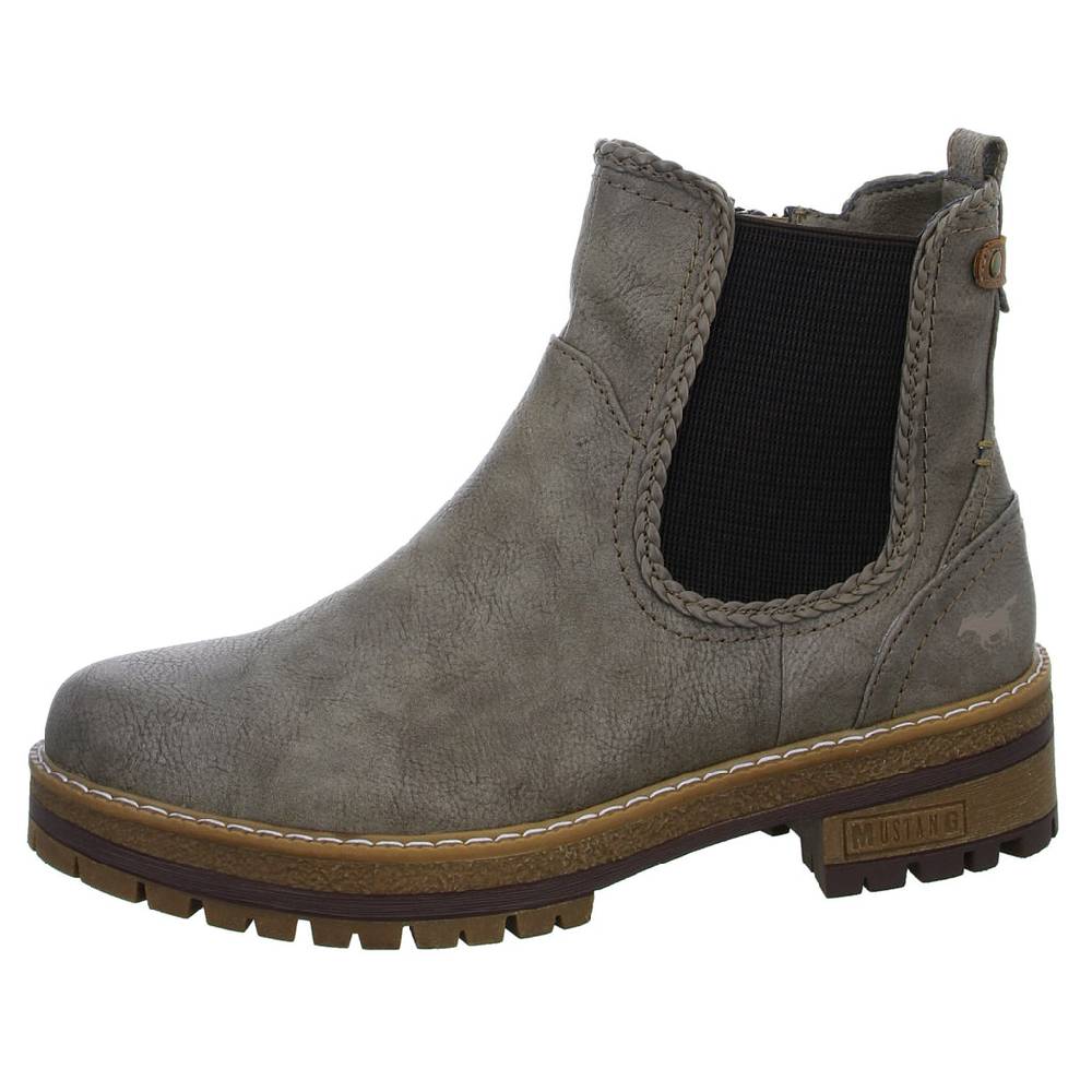 MUSTANG Schlupf-/Reißverschlußstiefelette Warmfutter bis 35mm Absatz (casual) Preisnachlass