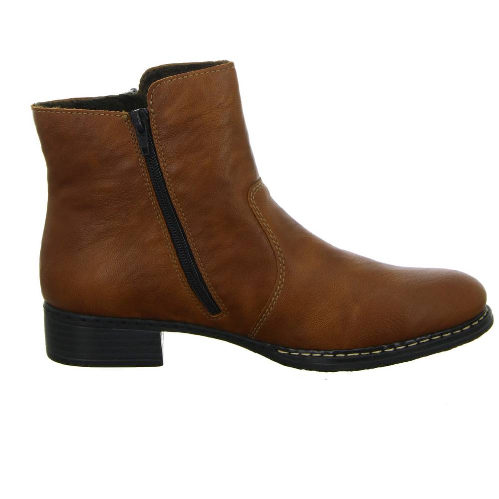 Rieker Schlupf-/Reißverschlußstiefelette Warmfutter bis 35mm Absatz (casual) Valentinstagsangebot