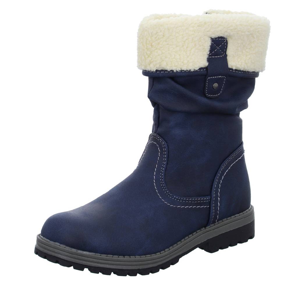 girlZ onlY Schlupf-/Klettstiefelette Warmfutter Letzte 2 Tage