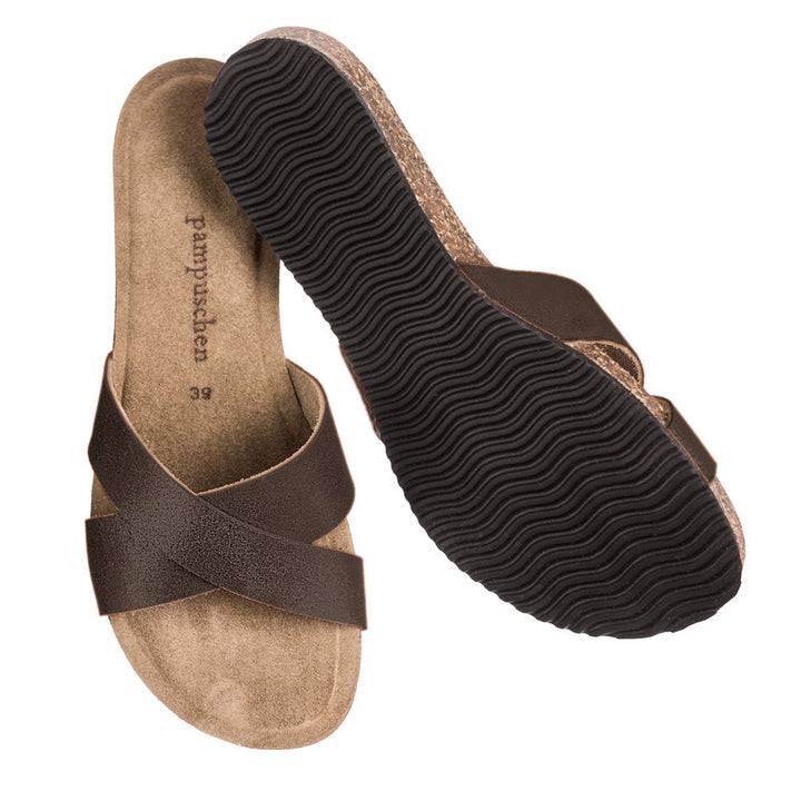 Pampuschen Lyda B metallic schwarz Fabrikladen
