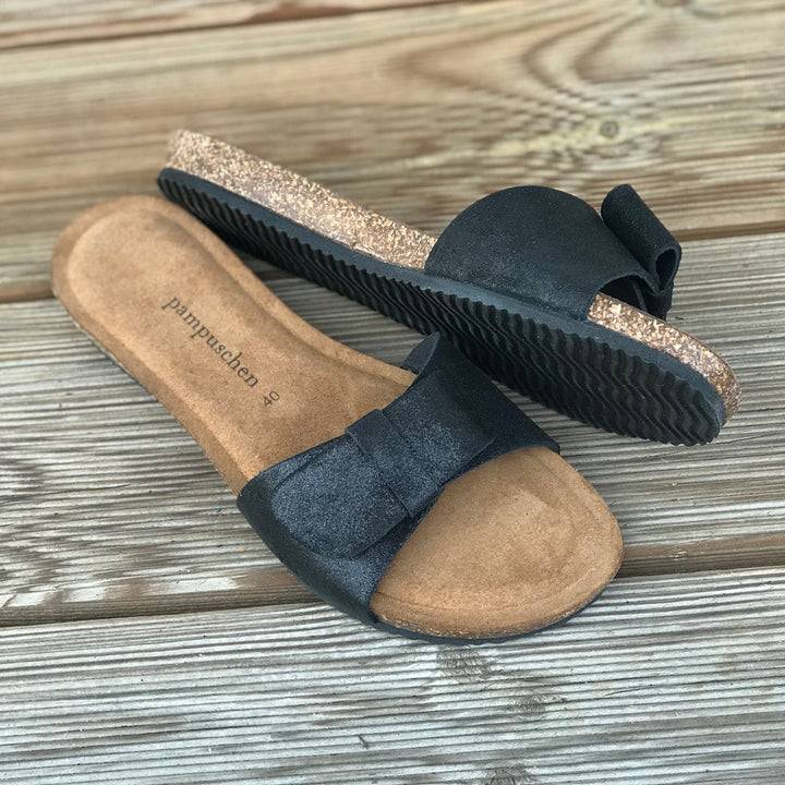 Pampuschen Vera B schwarz-metallic Black Friday Preise