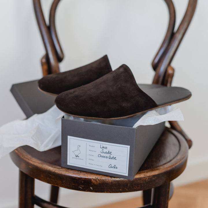 Pampuschen Lino chocolate Schlussverkauf