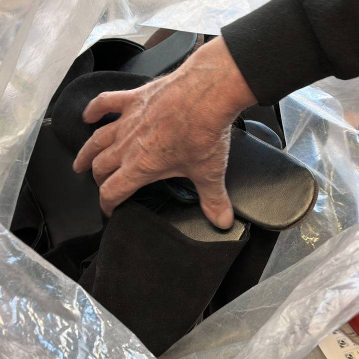 Pampuschen Lino schwarz Kostenloser Versand