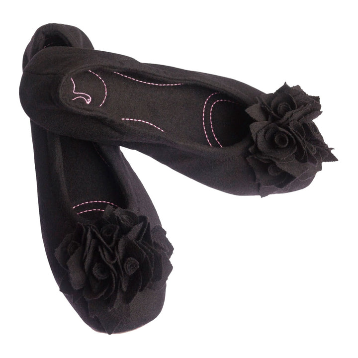 Pampuschen Grace wool schwarz Versandkostenfrei