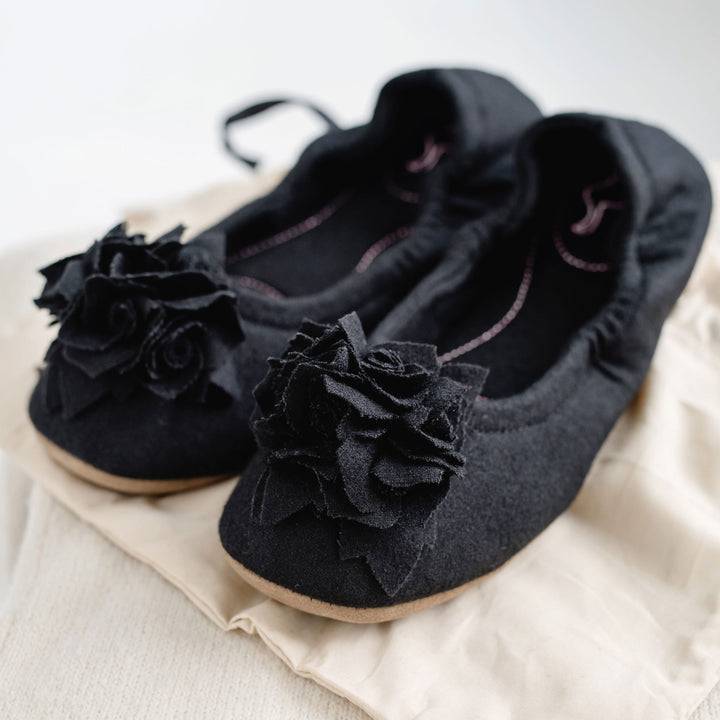 Pampuschen Grace wool schwarz Versandkostenfrei