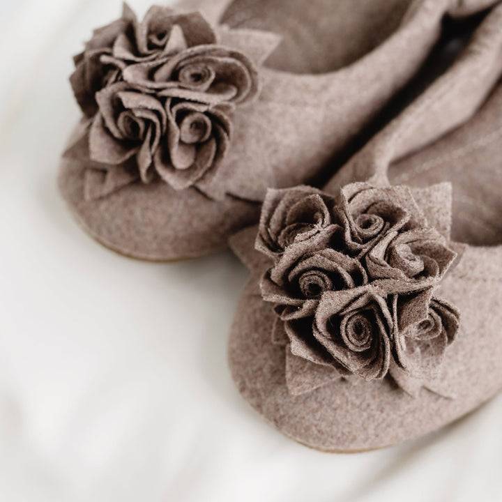 Pampuschen Grace wool trüffel Flash Sale
