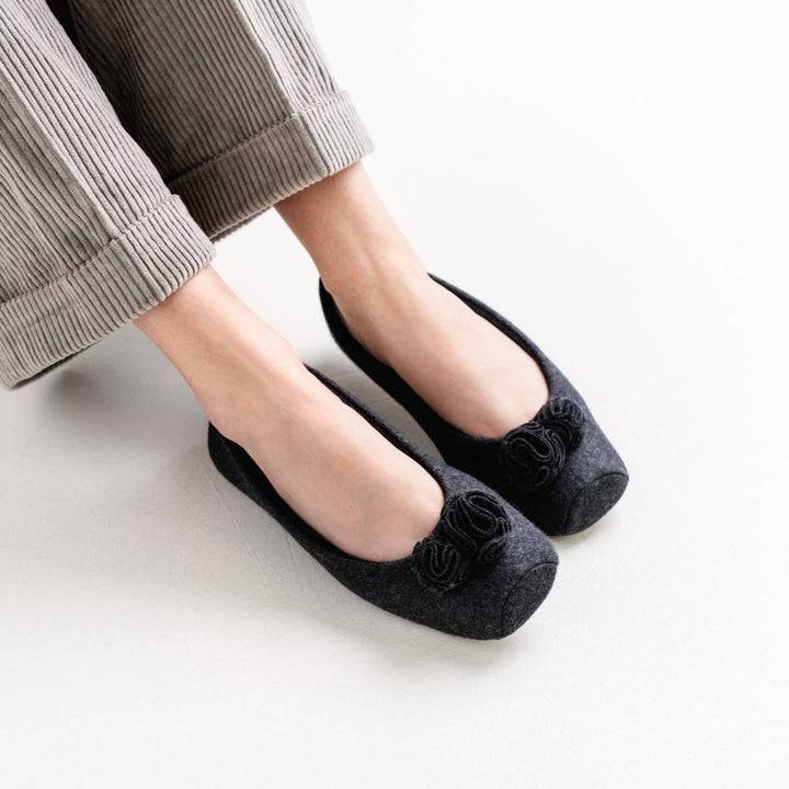 Pampuschen Betty anthrazit Online Shopping