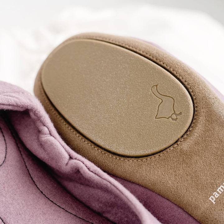 Pampuschen Grace wool dunkle malve Muttertagsangebot
