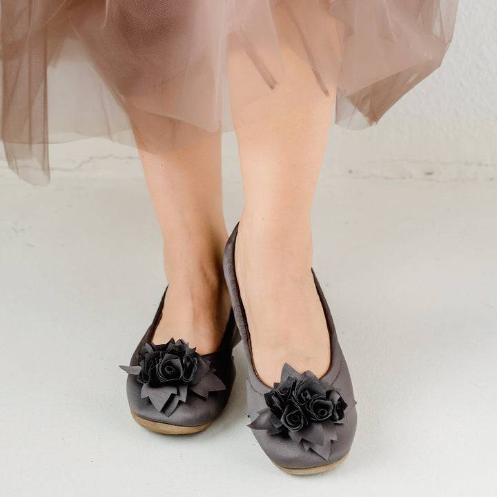 Pampuschen Grace satin taupe Vatertagsangebot