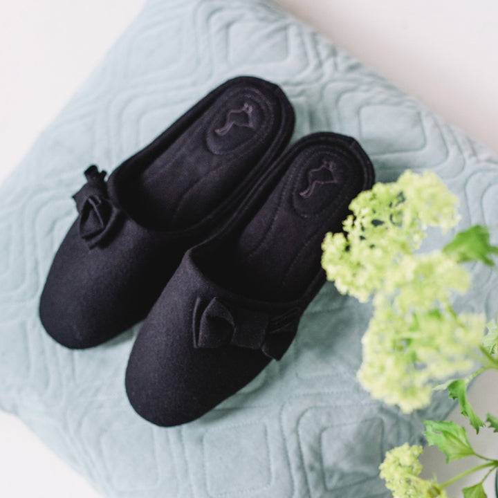 Pampuschen Jacky wool schwarz Jubiläumsangebot