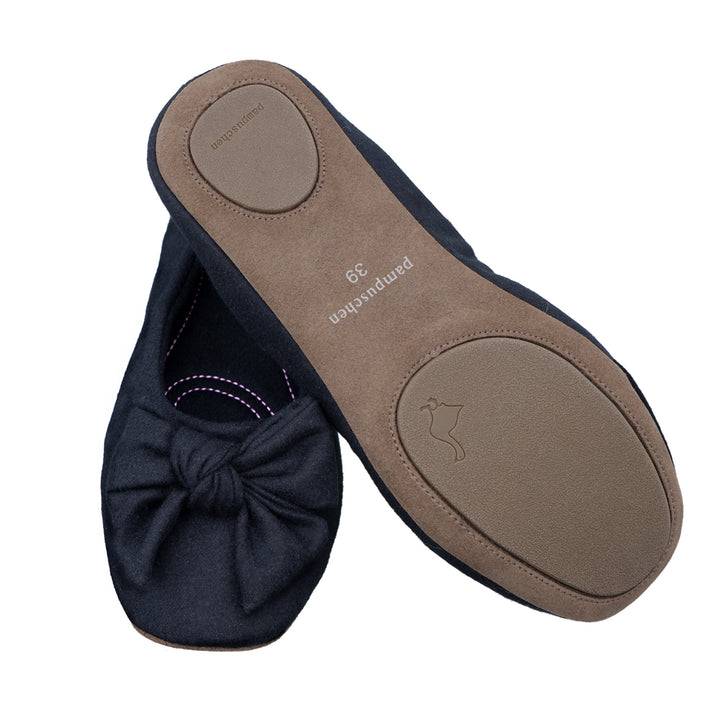 Pampuschen Daisy wool schwarz Neueste Mode