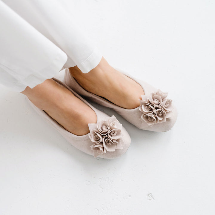 Pampuschen Grace wool beige Bestseller
