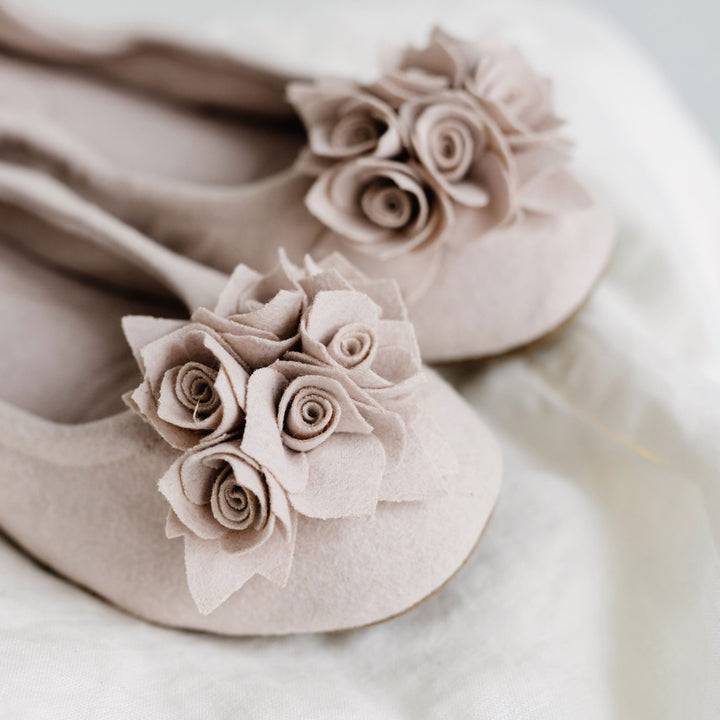 Pampuschen Grace wool beige Bestseller