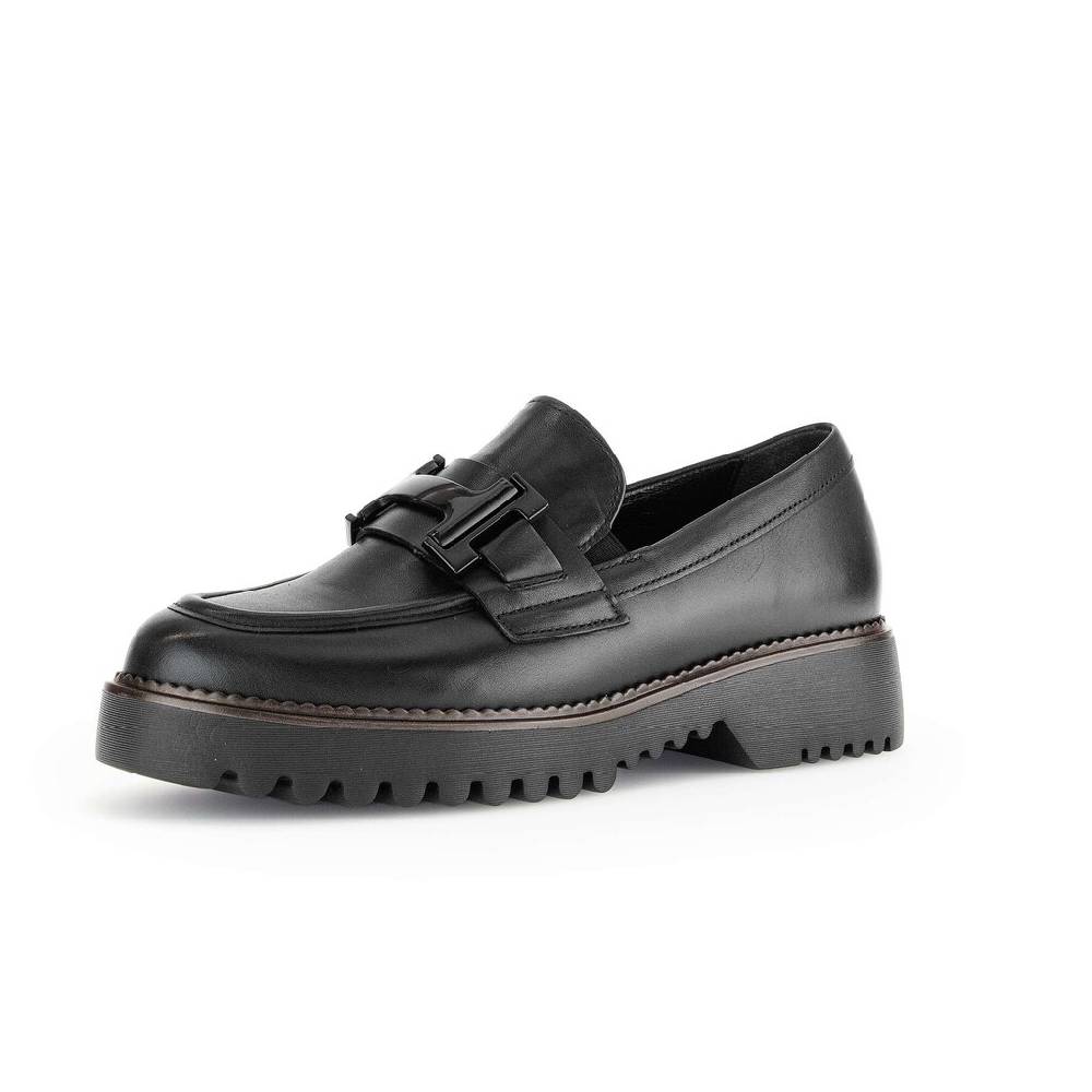 Pius Gabor Loafer schwarz Kostenlose Rückgabe