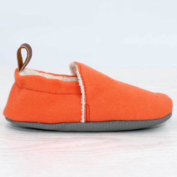 Pololo Barfuß Hausschuh Baumwolle (bio) Uni Orange Online