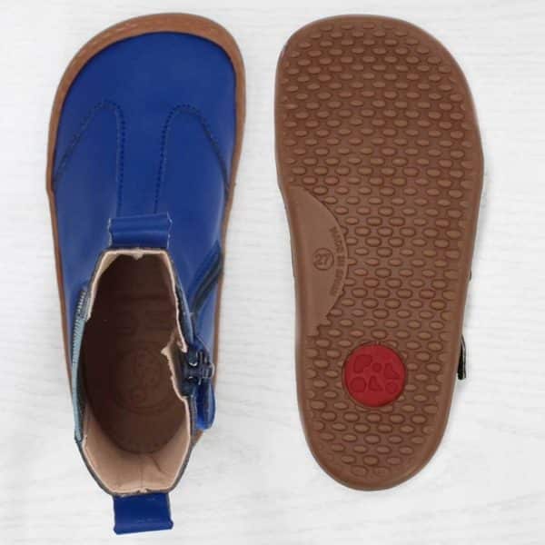 Pololo Barfußschuh Chelsea aus Kaktusleder Blau (vegan) Günstig kaufen