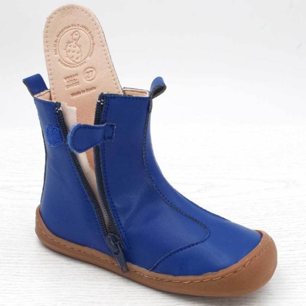 Pololo Barfußschuh Chelsea aus Kaktusleder Blau (vegan) Günstig kaufen
