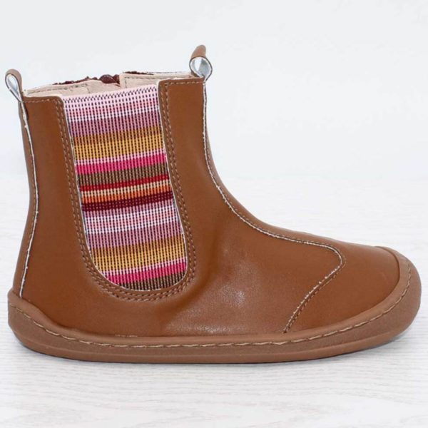 Pololo Barfußschuh Chelsea aus Kaktusleder Braun (vegan) Versandkostenfrei