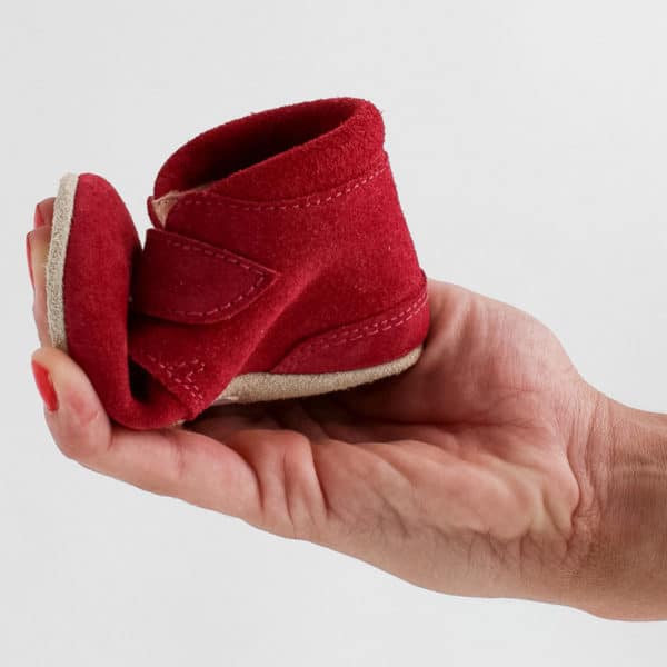 Pololo Für die ersten Schritte – “Porto” der Barfuß Kleinkindschuh rot Exklusivangebot