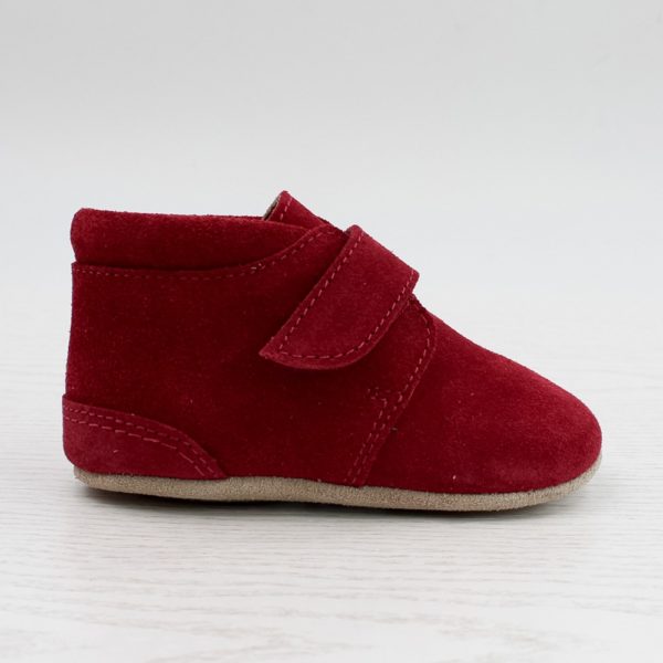Pololo Für die ersten Schritte – “Porto” der Barfuß Kleinkindschuh rot als Kletter Preisnachlass