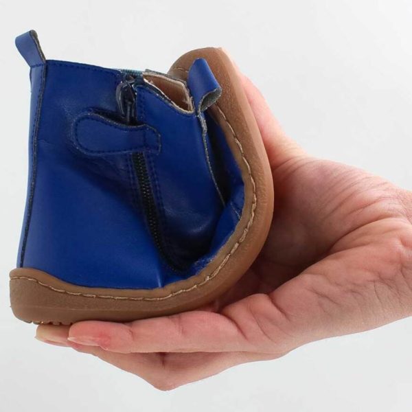 Pololo Barfußschuh Chelsea Leder Blau Cyber Monday