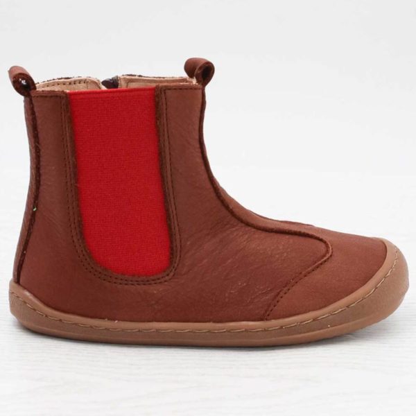 Pololo Barfußschuh Chelsea Leder Braun Weihnachtsangebot