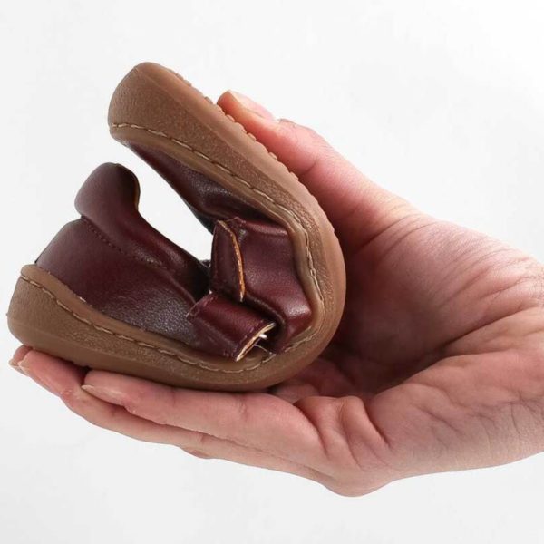 Pololo Barfußschuh Chelsea Leder Braun Weihnachtsangebot