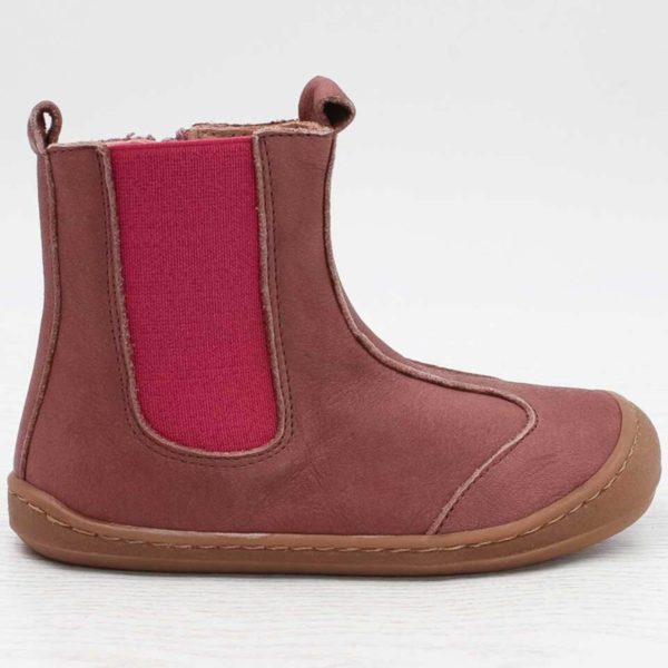 Pololo Barfußschuh Chelsea Leder Lila Osterangebot