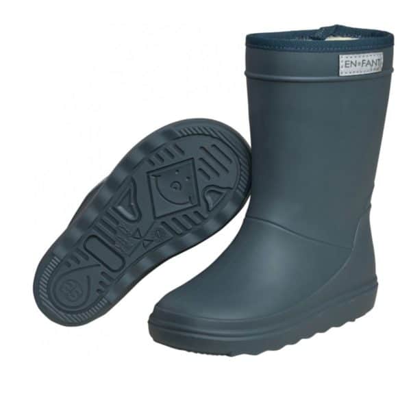Pololo Gummistiefel EnFant gefüttert Blau 20-30 Kostenlose Rückgabe