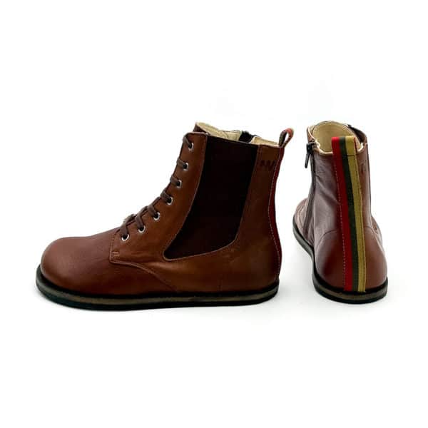 Pololo Barfußschuh Damenstiefellette „MN Aspen“ von Martin Natur – Braun 50% Rabatt mit kostenlosem Versand