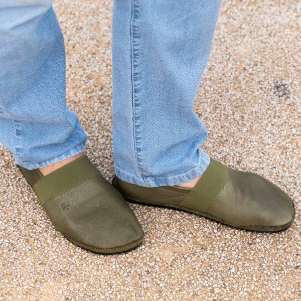 Pololo Barfußschuh für große Kinder und Erwachsene “MN-Apache” grün Begrenzt auf 3 Tage