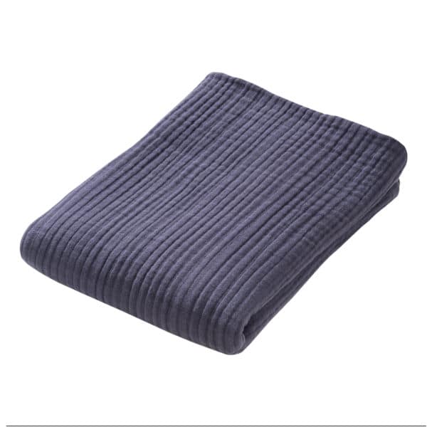 Pololo People Wear Organic Baumwoll-Mulldecke, 4-lagig , blau Preisnachlass