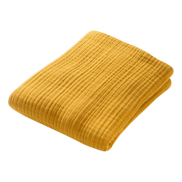 Pololo People Wear Organic Baumwoll-Mulldecke, 4-lagig , senfgelb Cyber Monday