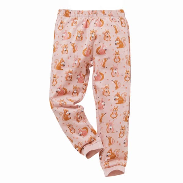 Pololo People Wear Organic Langarm-Pyjama “Eichhörnchen”, rosa, Baumwolle (Bio) Neueste Mode